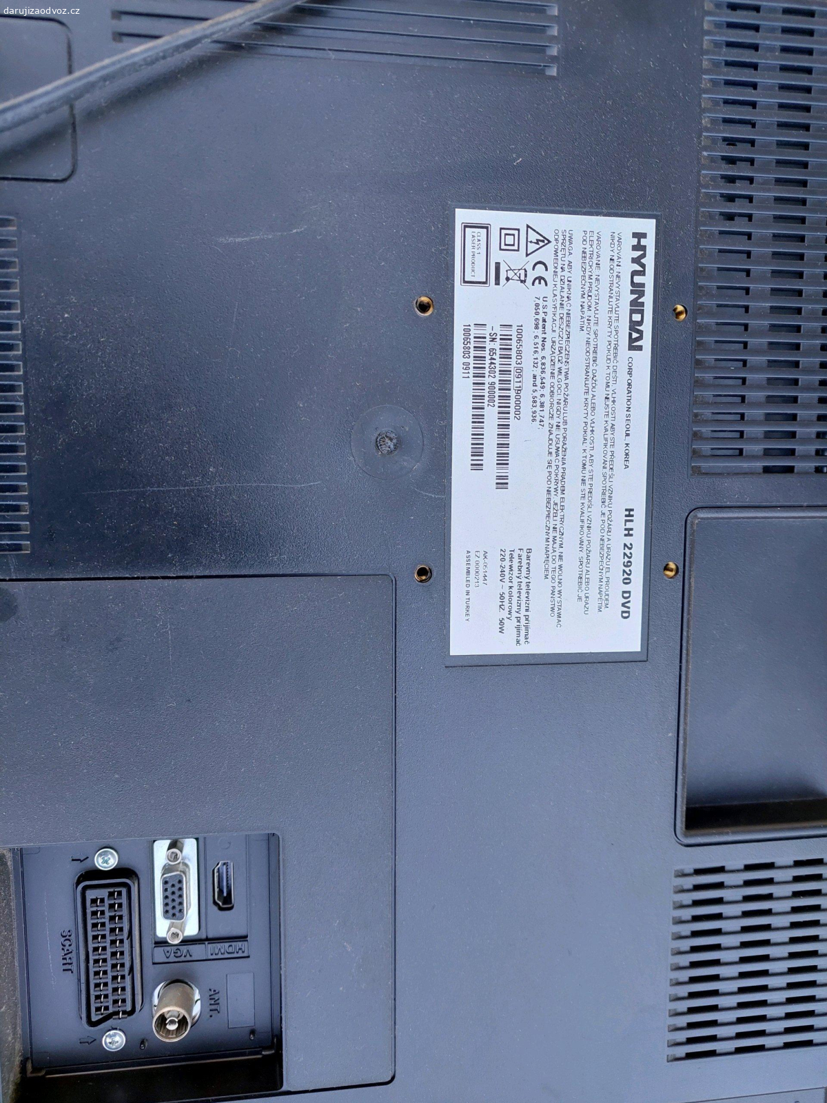 2 televize. televizor Sony a Hyundai s integrovaným přehrávačem DVD. Osobní odběr do 4.5.