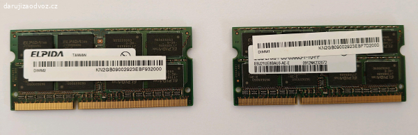 2x 2GB stará RAM do notebooku