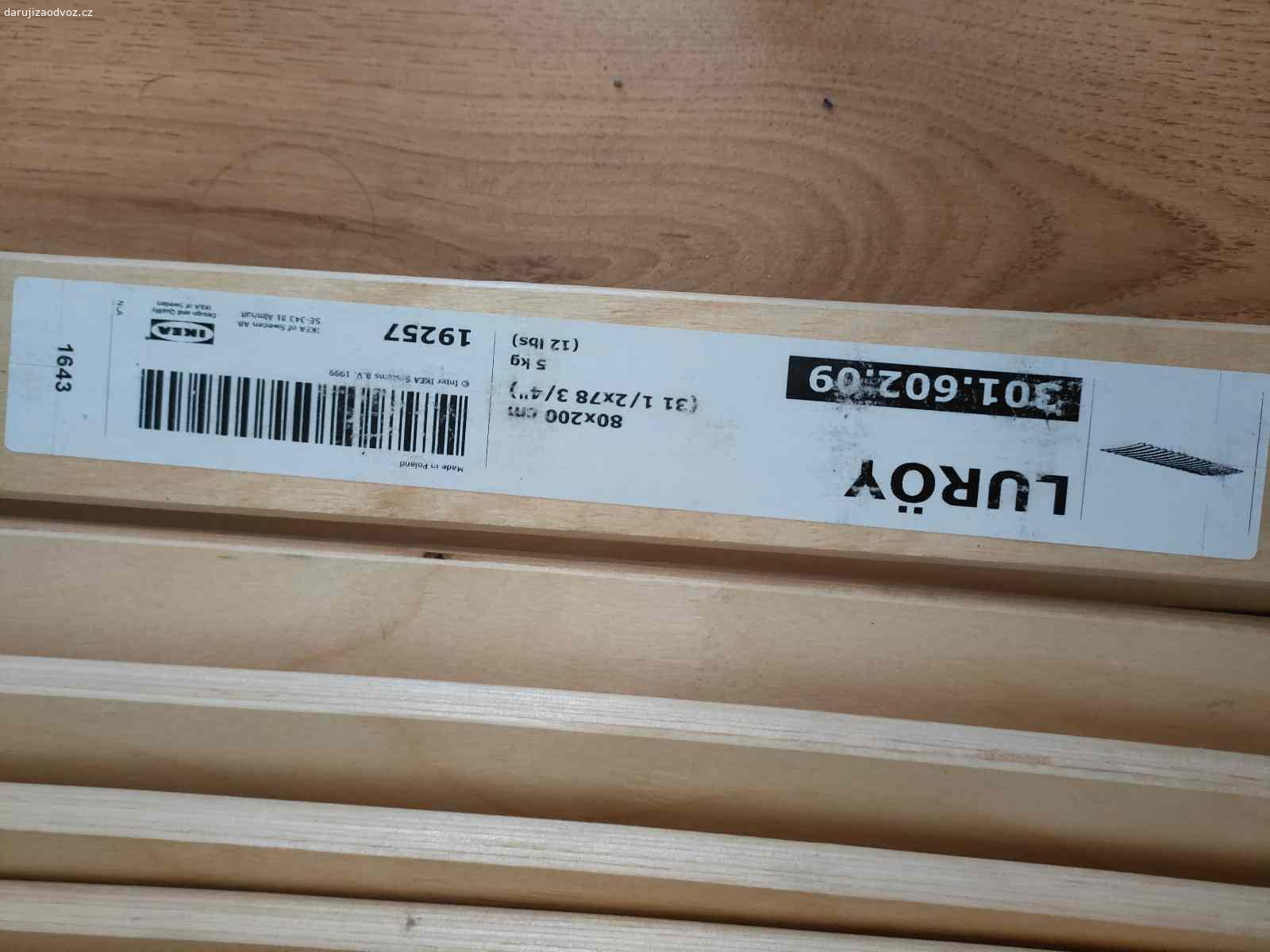 2x Ikea rošty LUROY 200x80cm. Daruji za odvoz. Druhý inzerát mám na matrace, podívejte se také.