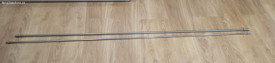 2x kovový garnýž 240 cm
