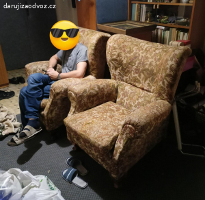 2x křeslo ušák