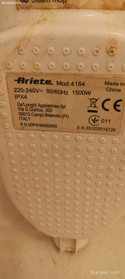 Ariete parní mop 4164