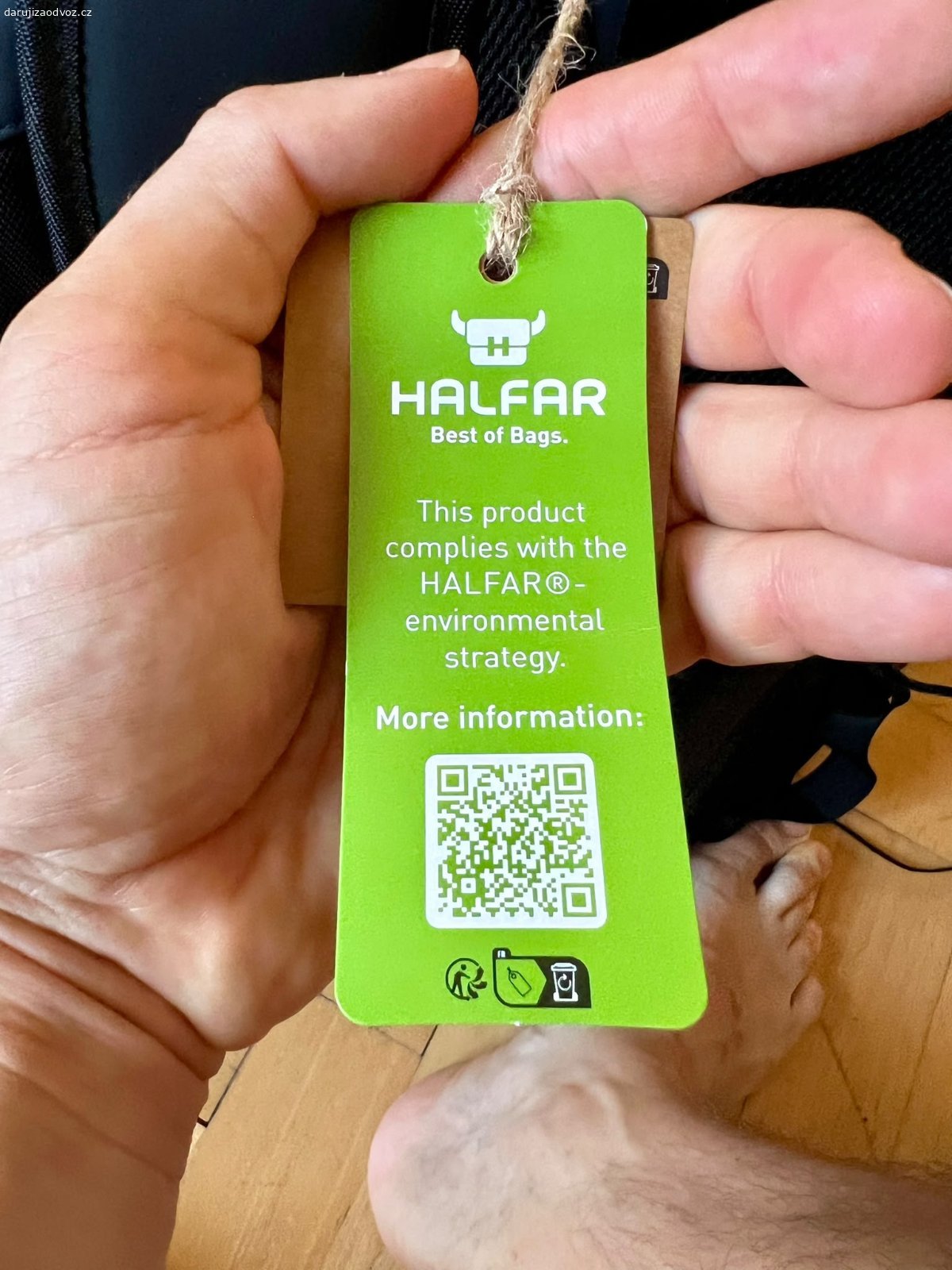 Batoh nepromokavý. Černý nepromokavý batoh s logem, https://halfar.com/en/notebook-backpack-ORBIT-1819200.html