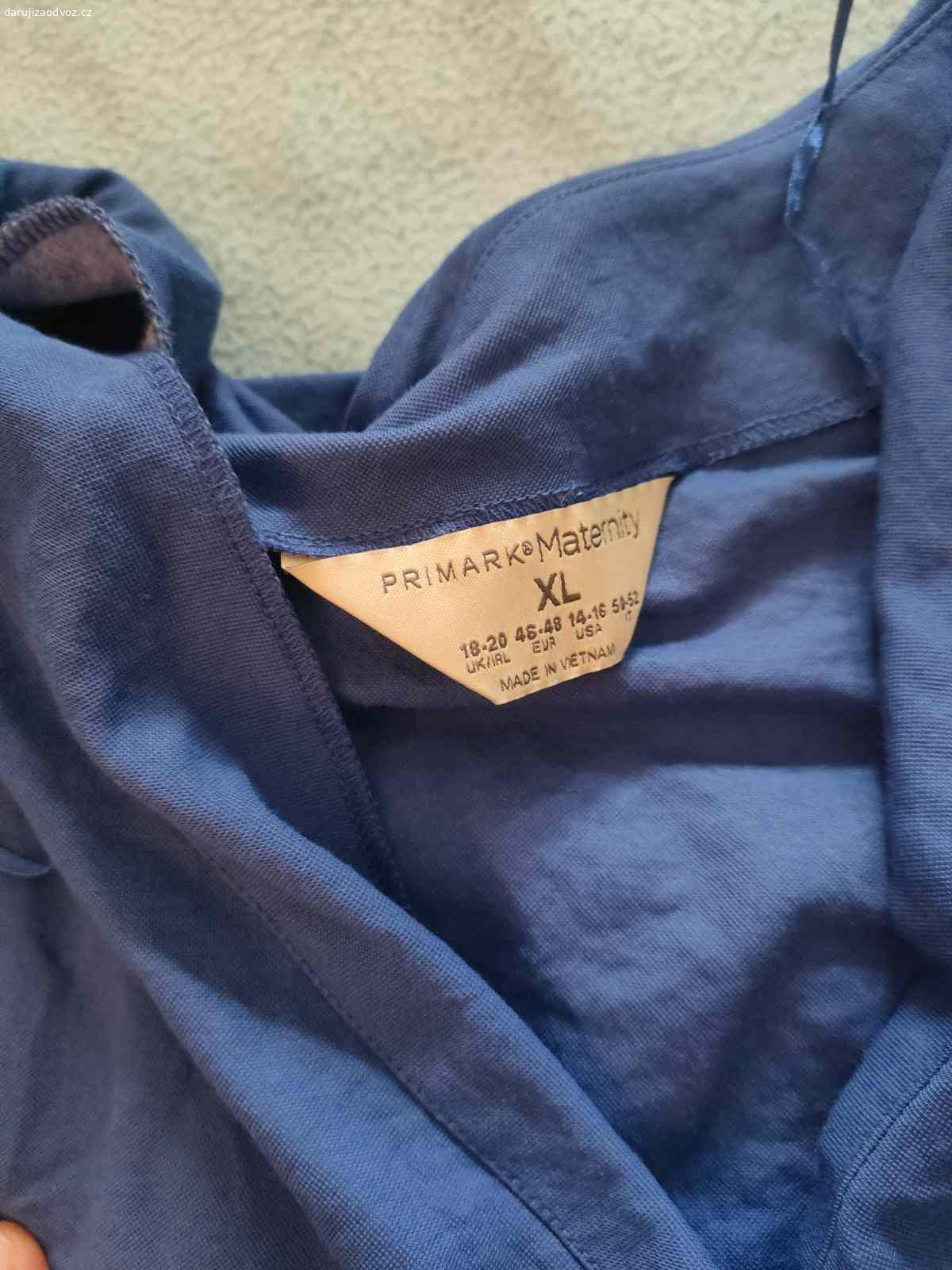 Blůza, značka Primark maternity. Vel XL. Daruji za odvoz , zašité viz foto