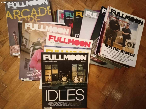 Časopisy Full Moon. Daruju cca 50 ks hudebního časopisu Full Moon z let 2016-2022
Ve skvělém stavu.
Osobní předání - Praha 4 (Nusle, Pankrác...) nebo metro C.