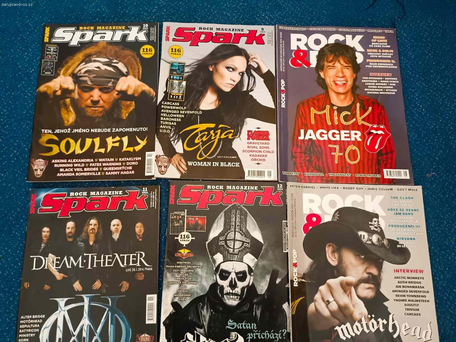 Časopisy  Playboy, Spark, Rock&R. Daruji za odvoz starší časopisy viz foto.
Pouze osobní odběr na Praze 1