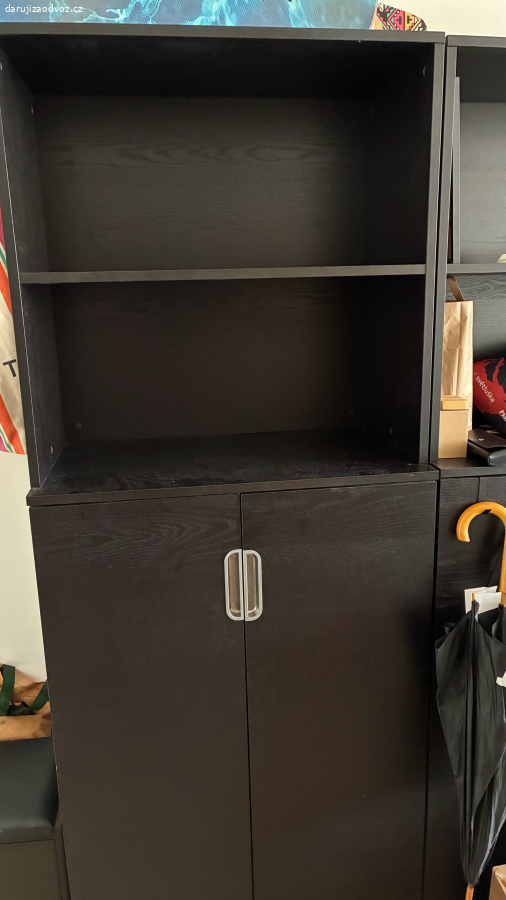 Černá skříň IKEA 2x Praha 9