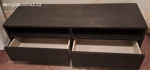 Černohnědý TV stolek Ikea