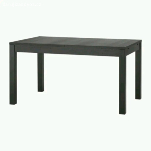 černý rozkladaci stůl Ikea Bjursta