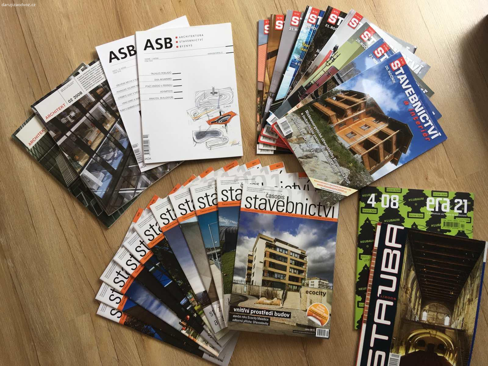 daruji časopisy. časopisy s tematikou stavebnictví a architektury, staré ročníky