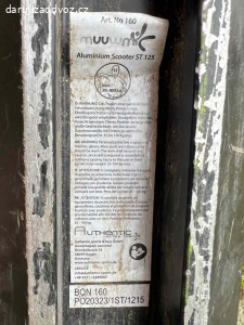 Daruji dětskou koloběžku Muuwmi 125mm