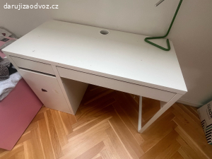 daruji detsky bily psaci stul