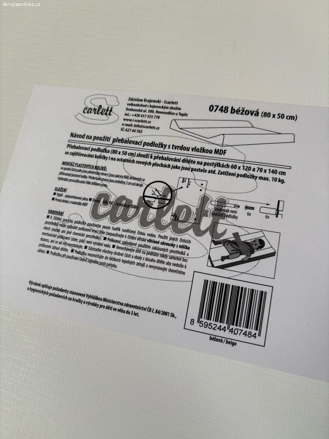 Daruji dětský přebalovací pult.
