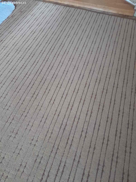 Daruji koberec. Béžový koberec 250 x 300 cm