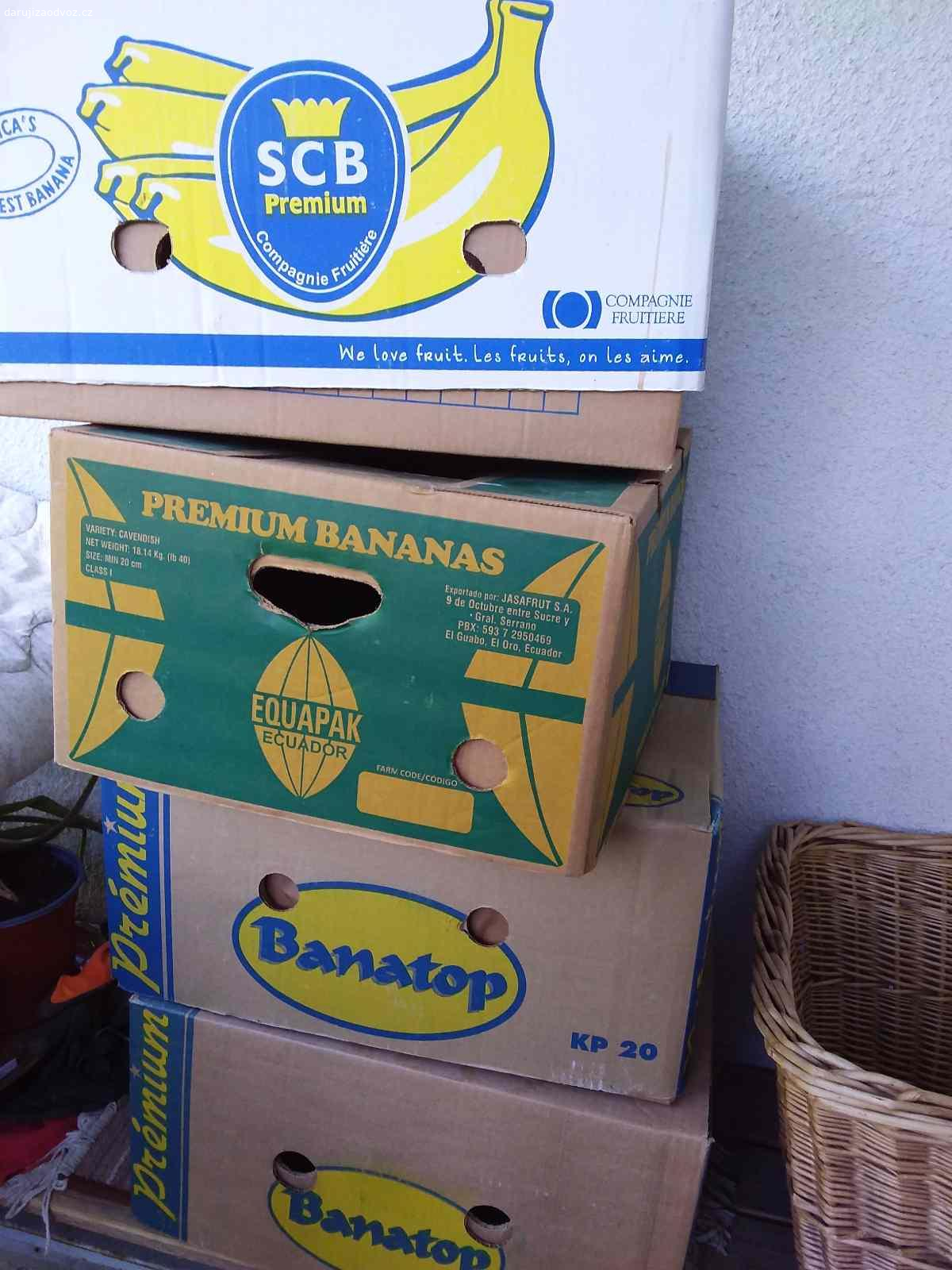 Daruji krabice. Daruji krabice od banánů, určitě ještě  poslouží někomu na stěhování, nebo uložení věcí. Můžu přivézt do Tábora.