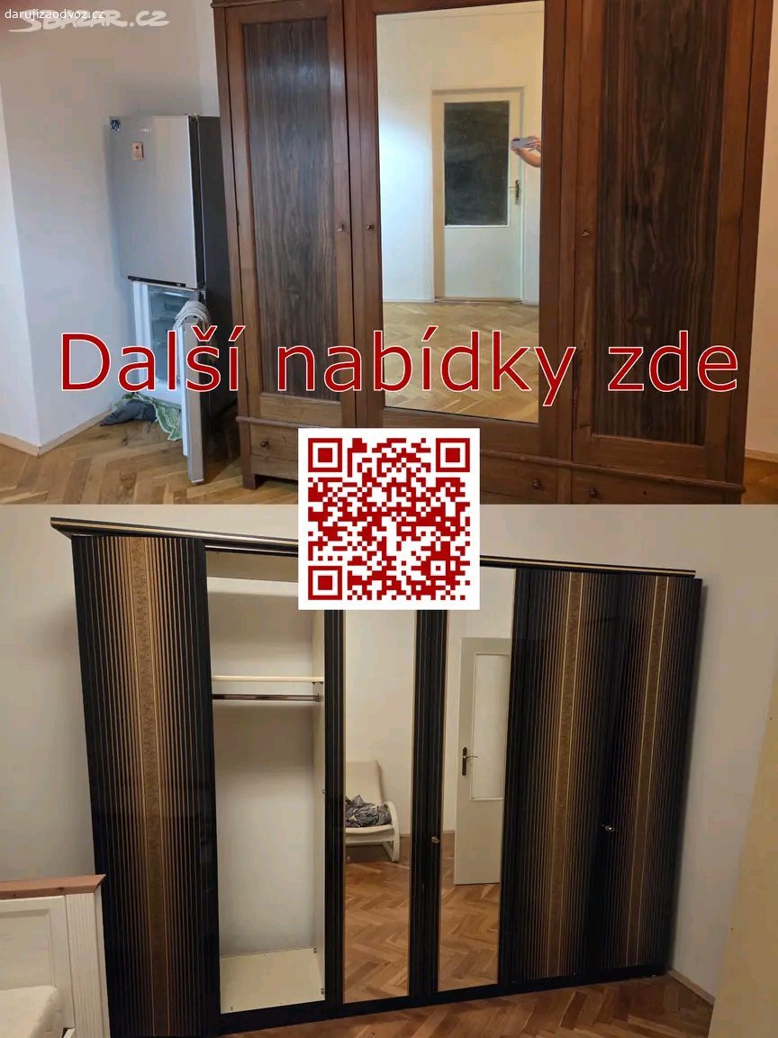 Daruji postel s matrací a rošty. Daruji postel se vším všudy. Matrace má 180cm na 200cm. Potřebuji vyvézt do úterý večer. Vše zdarma, ale chtěla bych zájemce poprosit jestli by mi pomohl svým vozem odvézt zbytek nabytku o který nemá nikdo zájem na sběrný dvůr, který je asi jen kilometr daleko.