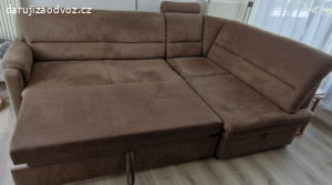 Daruji rohový rozkládací gauč s úložným prostorem
