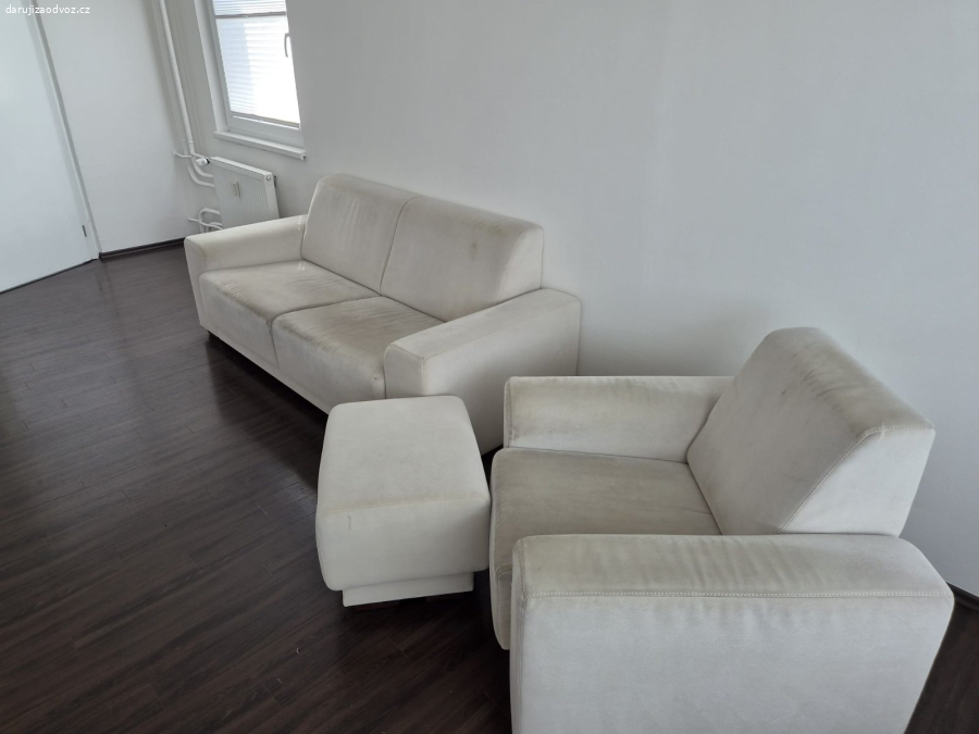 Daruji sedací soupravu 3 sed + křeslo + taburet