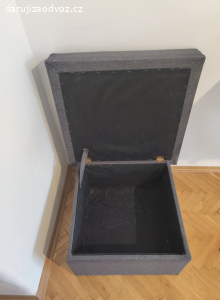 Daruji taburet s úložným prostorem