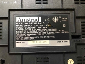 Daruji za odvoz satelitní přijímač Amstrad SRX320