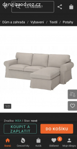 daruji za odvoz tři místný gauč