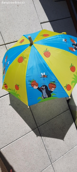 deštník s motivem Krtečka. deštník Krteček