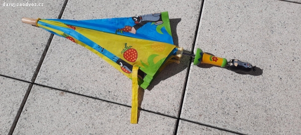 deštník s motivem Krtečka. deštník Krteček