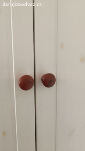 Dětská skříň dřevěná bílá Ikea se zásuvkami