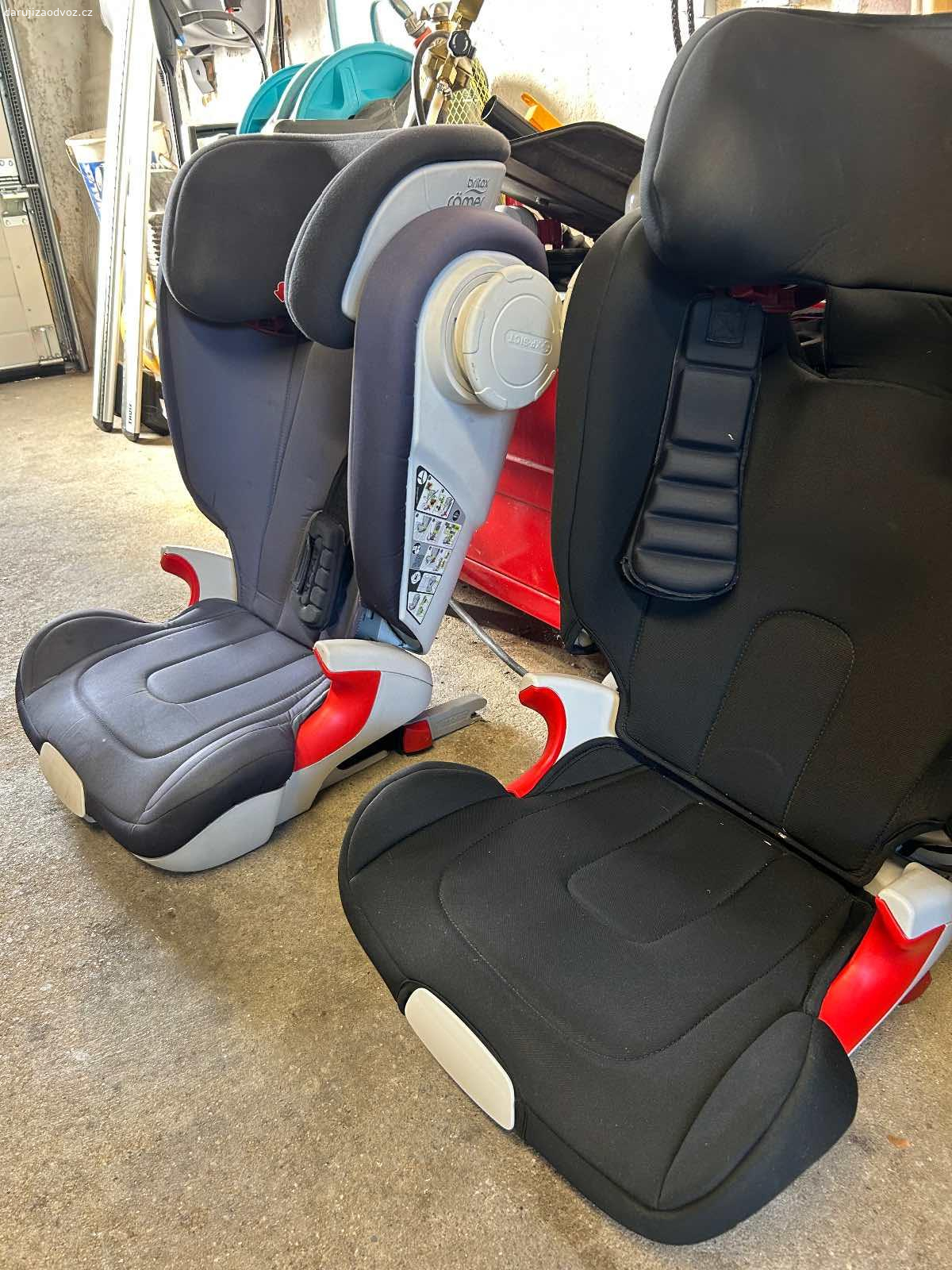 Dětské autosedačky. Daruji za odvoz dve dětské britax romer