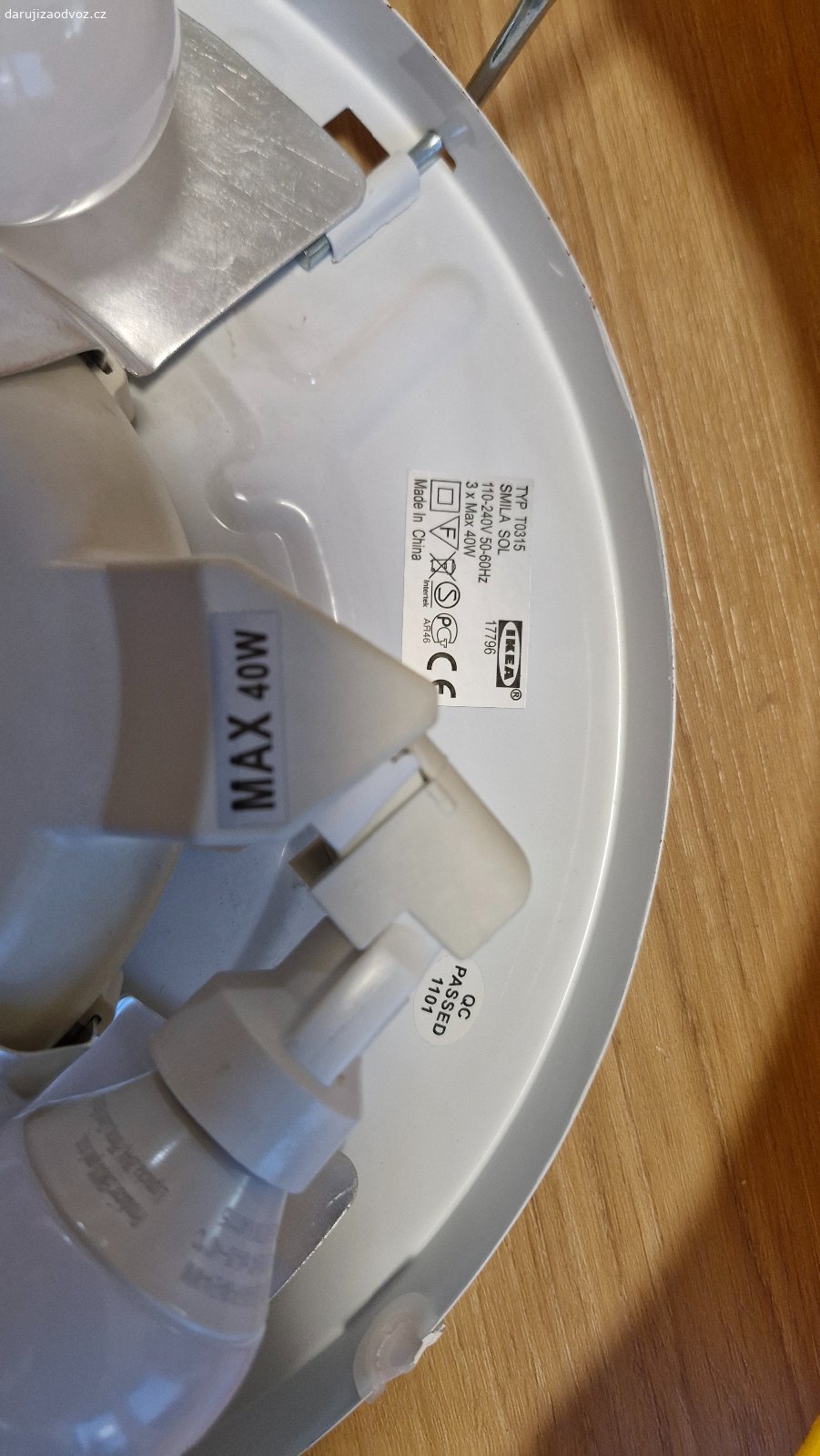 Dětské svítidlo Ikea - Slunce. Svítidlo do dětského pokoje (3x LED žárovka)