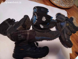 Dětské zimní boty - délka podrážky cca 24 cm