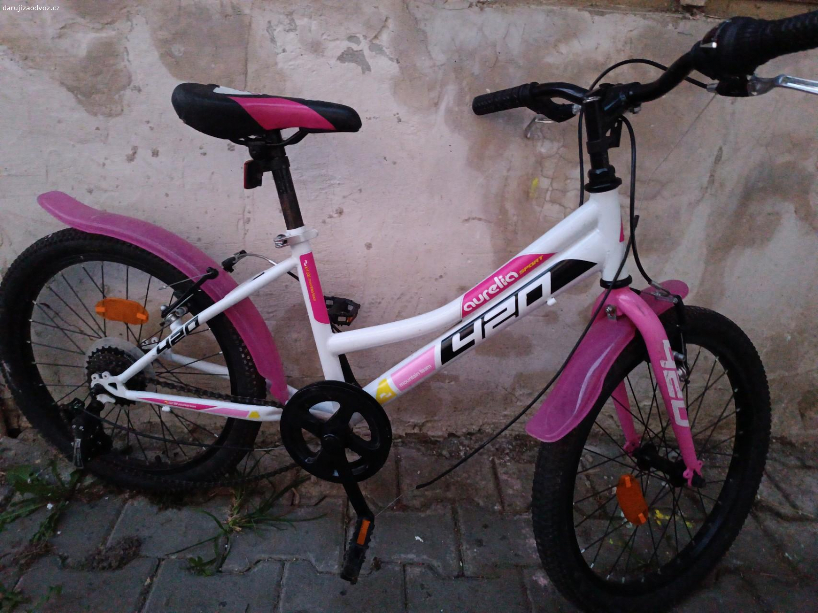 dívčí kolo na cca 10 let. strážena brzda a spadly řetěz jinak ok
