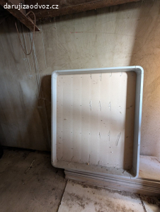 Dřevěná šedá police s konzolami, 100 cm #131