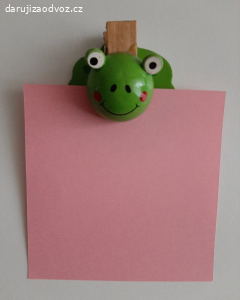 Dřevěný magnet žába
