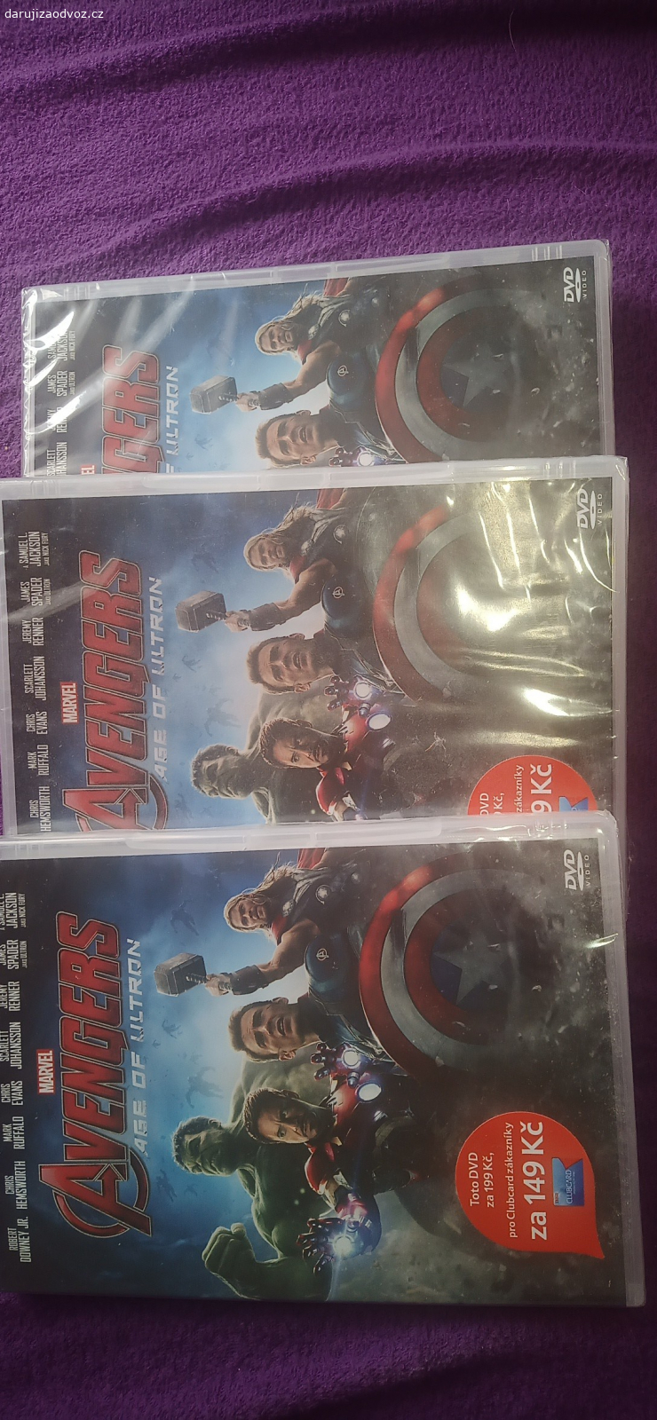 DVD avengers. 3.nova dvd
