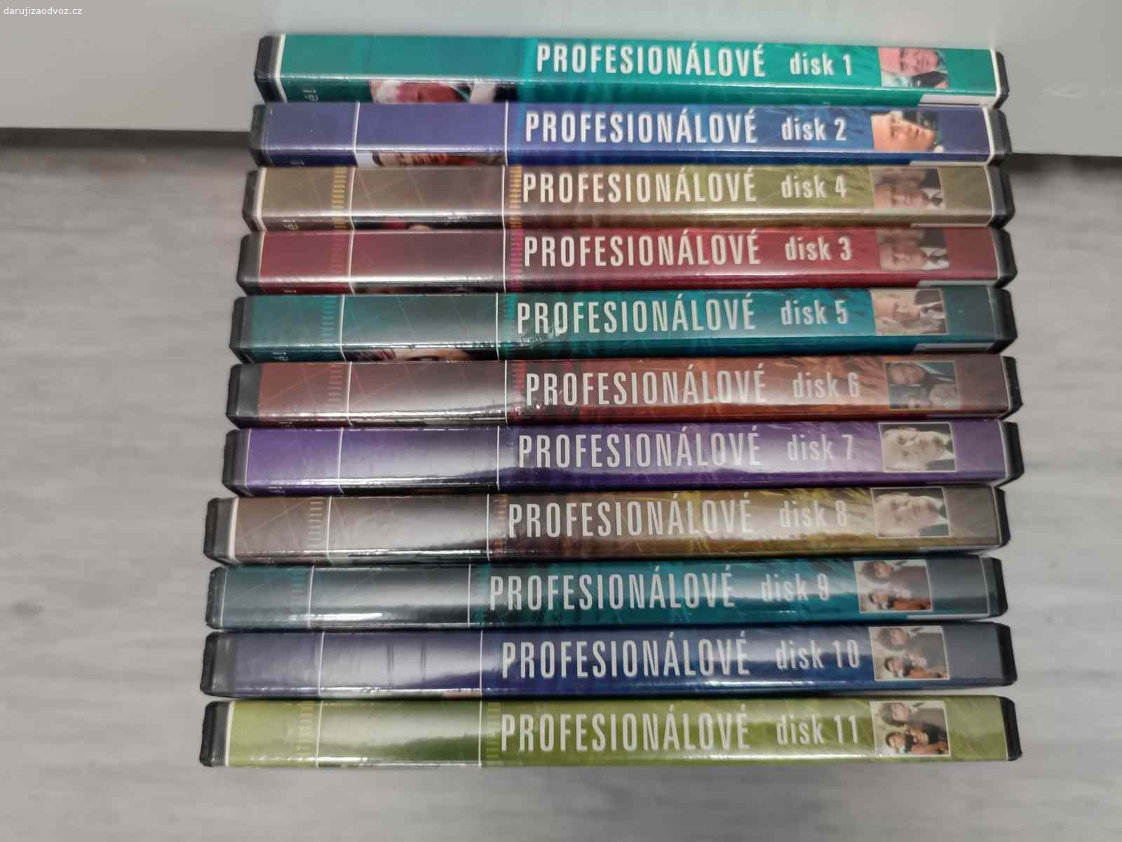 DVD Profesionálové (11 DVD). POUZE PRO VÁŽNÉ ZÁJEMCE, kteří převezmou bez zbytečných průtahů.
OSOBNĚ možné po domluvě, typicky všední dny 9 až 17h, Strašnická 3164/1a, Praha 10-Záběhlice.