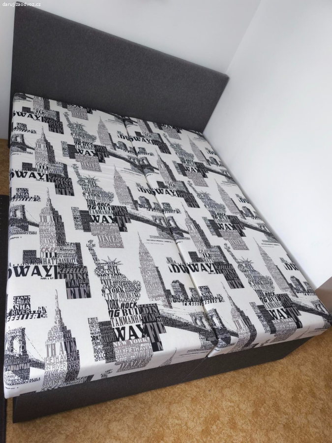 Dvojlůžko (160×200) s úložným prostorem – daruji