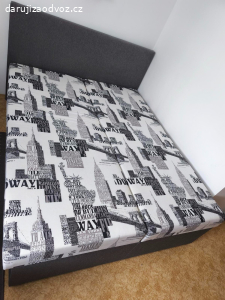 Dvojlůžko (160×200) s úložným prostorem – daruji