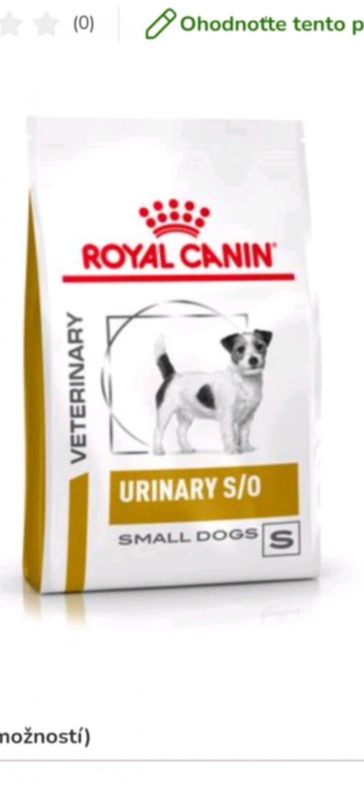 Granule urinary s/o pro psy. Daruji za odvoz cca 4 kg granule Royal Canin Urinary s/o. Veterinární krmivo, napomáhá rozpuštění struvitových kamenů. Manžel bohužel objednal chybně. Není v originálním balení (již jsme měli přesypané do jiné nádoby). Pouze osobní vyzvednutí po domluvě.