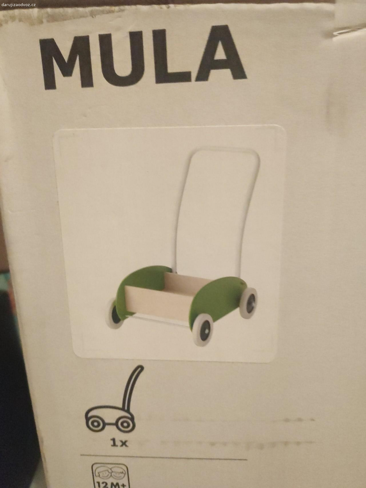 IKEA MULA - dětský vozíček. Vozíček jako hračka pro menší děti. Tipuji tak 2-4roky. včetně origo krabice. S levým přimhouřeným okem ve stavu darovatelné k Vánocům.


Kdo si dříve osobně vyzvedne bere.