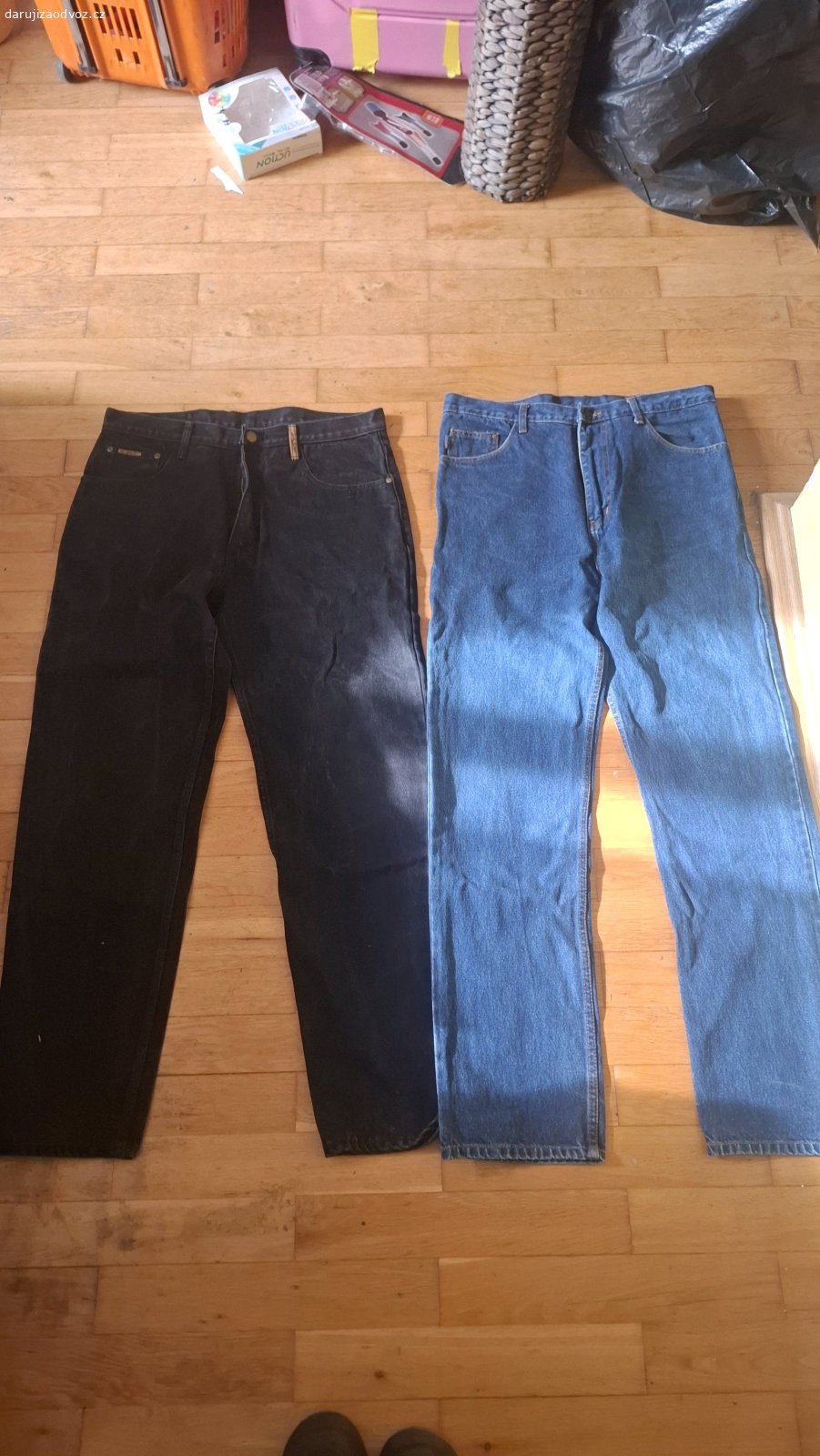 6× kusú kalhot. velikost 37 a 36 pas 2×44cm a delka 114cm