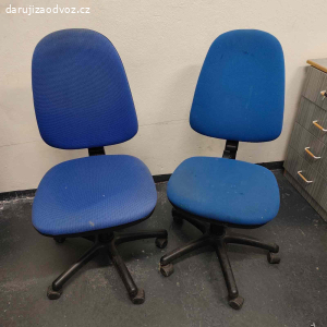 Kancelářské židle 2 kusy modré