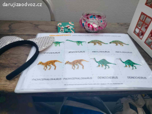 Karty dinosaurů + dekorace