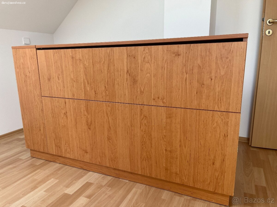 Komoda s otevíráním shora a/nebo zepředu 158x35x90