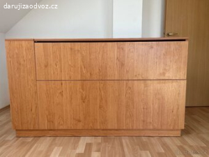 Komoda s otevíráním shora a/nebo zepředu 158x35x90