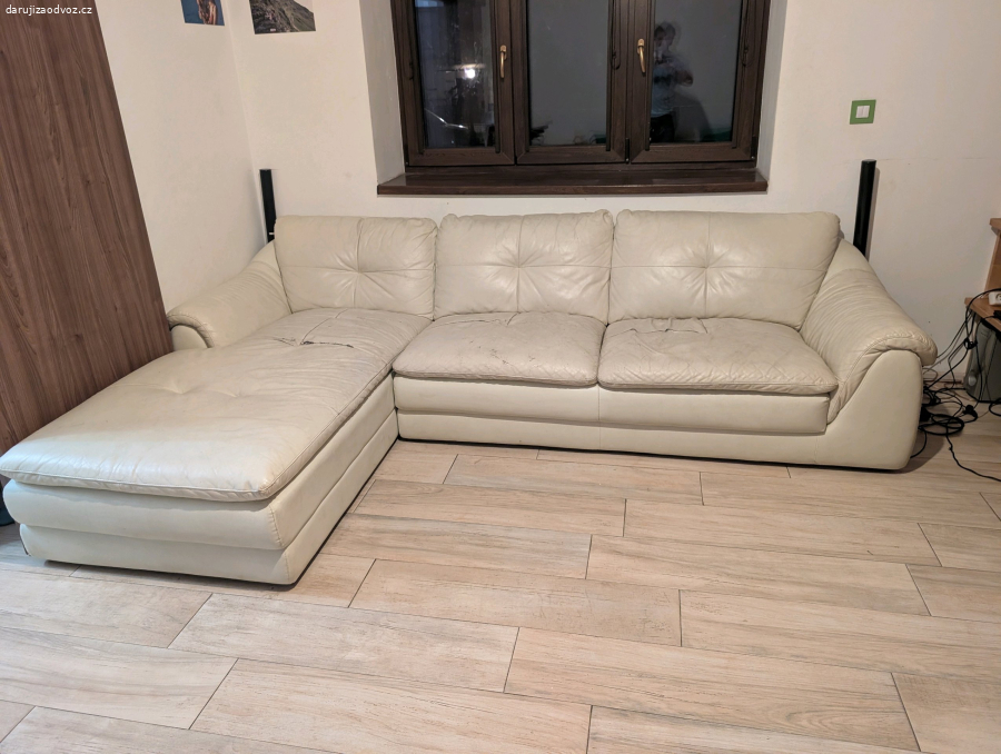 Kožená sedačka do L 290*185 cm