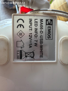 LED stmívatelná bílá lampička