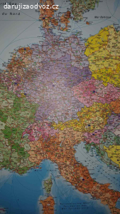 Mapa Evropy s PSČ kody (spediční mapa)