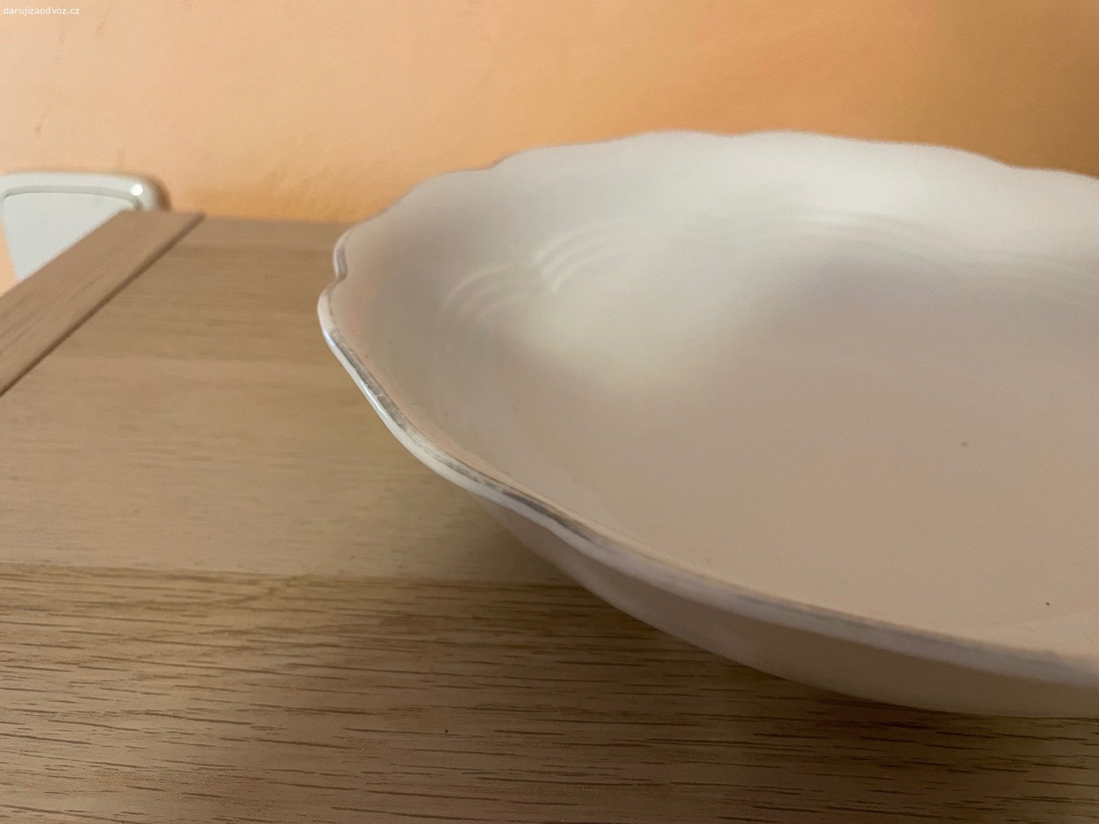 Porcelánová mísa - průměr cca 24 cm. Daruji porcelánovou mísu, průměr cca 24 cm. Bez vad. K vyzvednutí po předchozí domluvě na Praze 4. Lze zaslat i Zásilkovnou při platbě předem. Daruji další věci za ODVOZ viz. inzeráty!