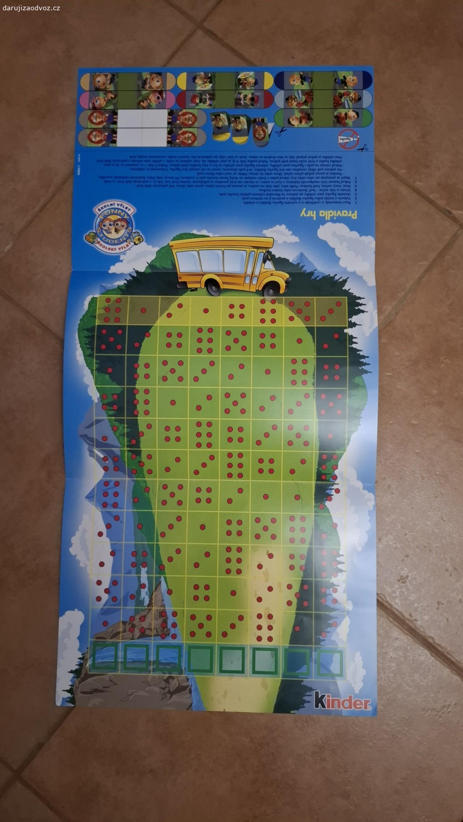 Nálepky,hra,míčky,.... Daruji za odvoz nálepky, papírovou hru,jednorázové bryndáčky, 
míčky - vhodné spíše na hraní pro zvířátka, plastové obaly.
Osobní převzetí v Ostrém Kameni.
Neposílám.